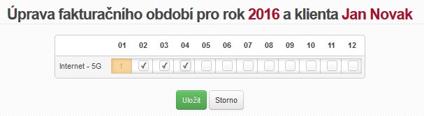 karta klienta fakturace uprava fakturacniho obdobi